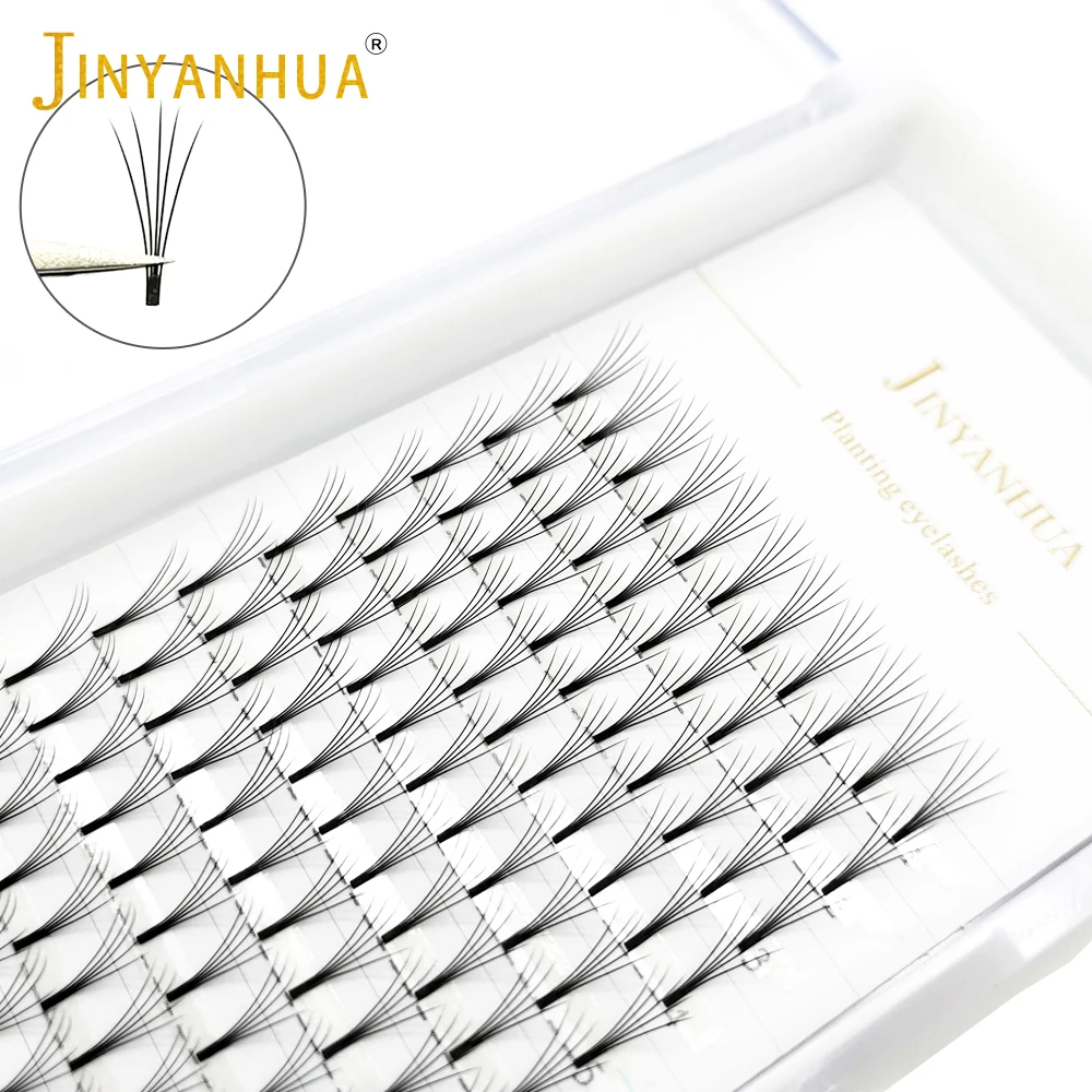 

Volume Fans Lashes Extensions 2D/3D/4D/5D Premade Fans Russian Eyelash Extension Faux Mink Individual False Eyelashes 12 Rows