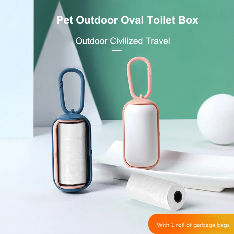 

Pet Garbage Box MINI Cute Portable Dog Poop Waste Bag Dispenser Outdoor Clean Pick Up Trash Holder Pets Cat Dog Carrier Supplies