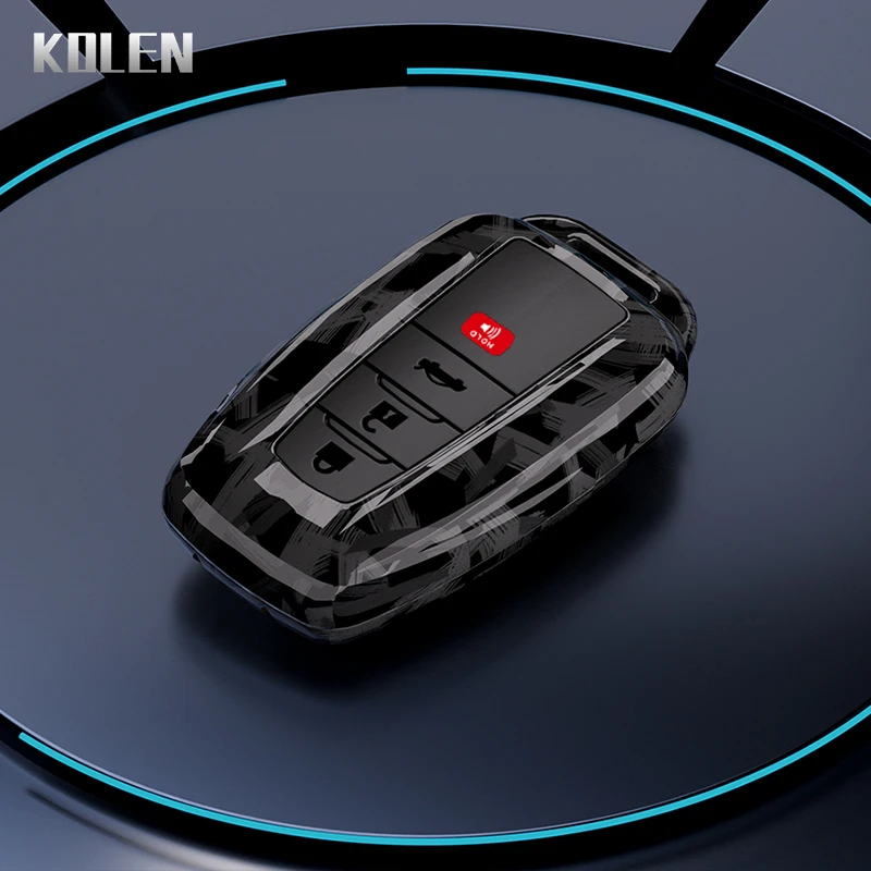 

Чехол Для Автомобильного Ключа Из Углеродного Волокна И АБС-пластика Для Toyota Prius, Camry, Corolla, CHR, C-HR, RAV4