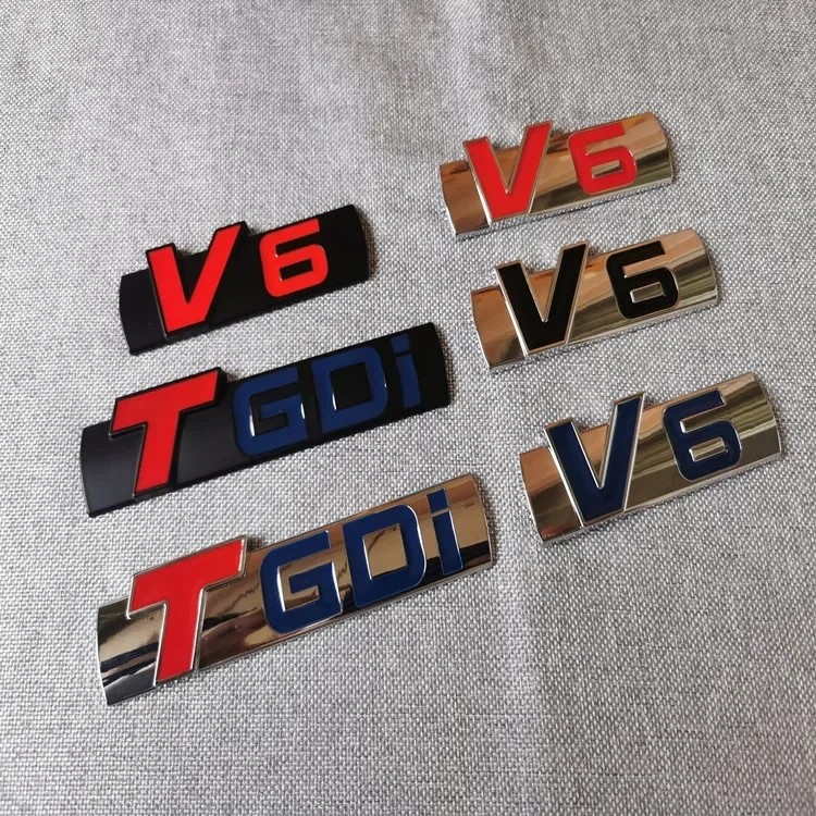 Наклейка на багажник автомобиля наклейка V6 TGDI эмблема для Honda Subaru Jaguar Nissan Kia Toyota Land