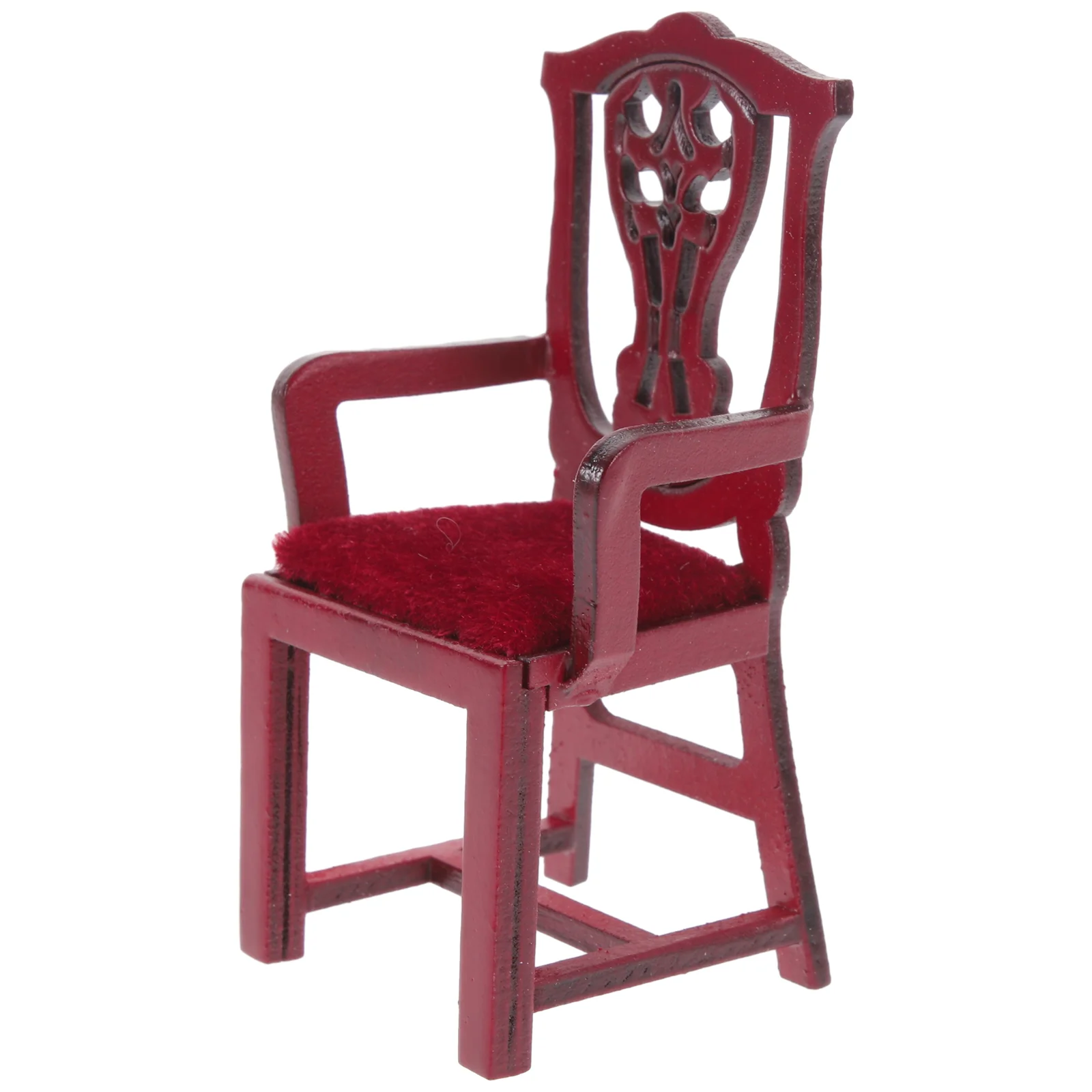 

House Chair Crafts Decorative Adorable Miniature Furniture Wooden Baby Ornament