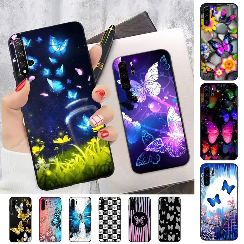 

Butterfly Phone Case for Huawei Honor 10 i 8X C 5A 20 9 10 30 lite pro Voew 10 20 V30