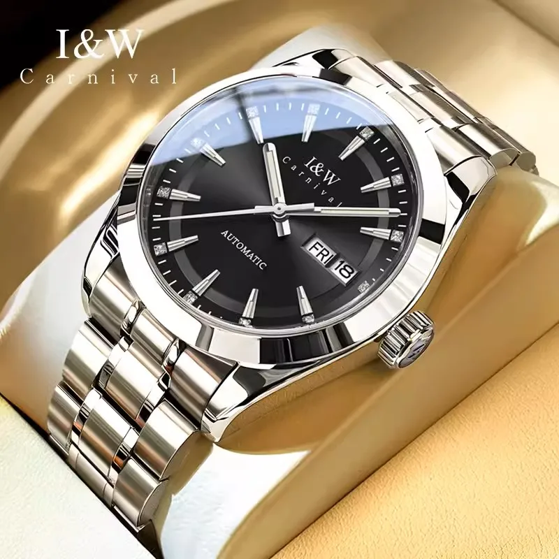 Карнавальный бренд High End IW Series 50 м водонепроницаемые модные механические часы