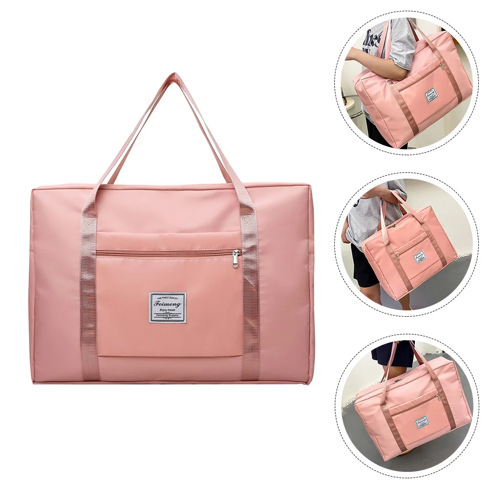 

Weekender Bag Folding Lightweight Pouch Oxford Cloth Travel Bag Large Capacity Bag for Outdoor Students Dormitory Traveler