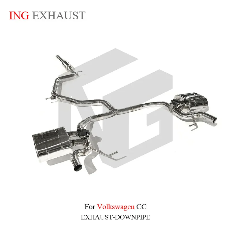 ING новый стиль из нержавеющей стали Catback для Volkswagen CC 2.0T глушитель двигателя