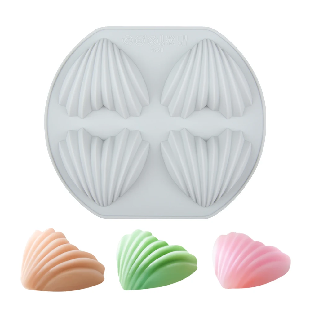 

SILIKOLOVE New 4 Cavity Heart Silicone Mold for Cake Decorating DIY Baking Chocolates Gummy Candy Mould Bakeware Tools