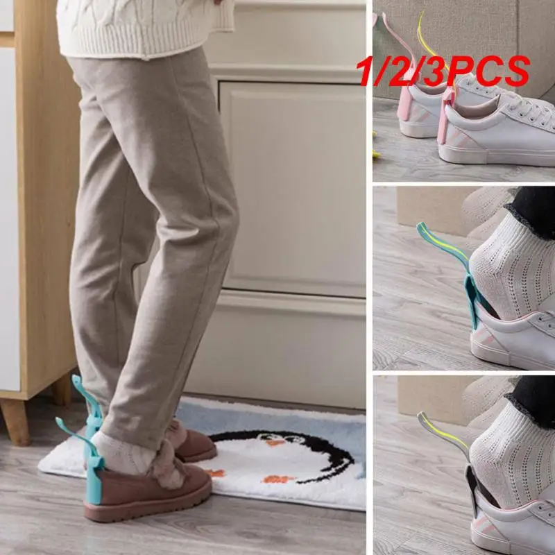 

1/2/3PCS Portable Lazy Shoe Helper Unisex Handled Shoe Horn Easy On And Off Easy Wear Help Old Man Pregnant Or Back Pain People