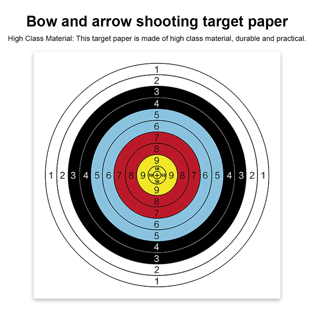 

5pcs Shooting Target Paper Colorful Sighting Papers