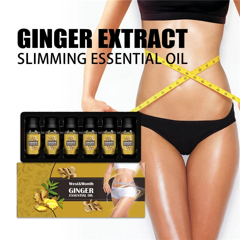 

Ginger Body Slimming Essential Oil Natural Anti Cellulite Fat Burning Weight Loss Massage Beauty Firming Relaxation Sculpting