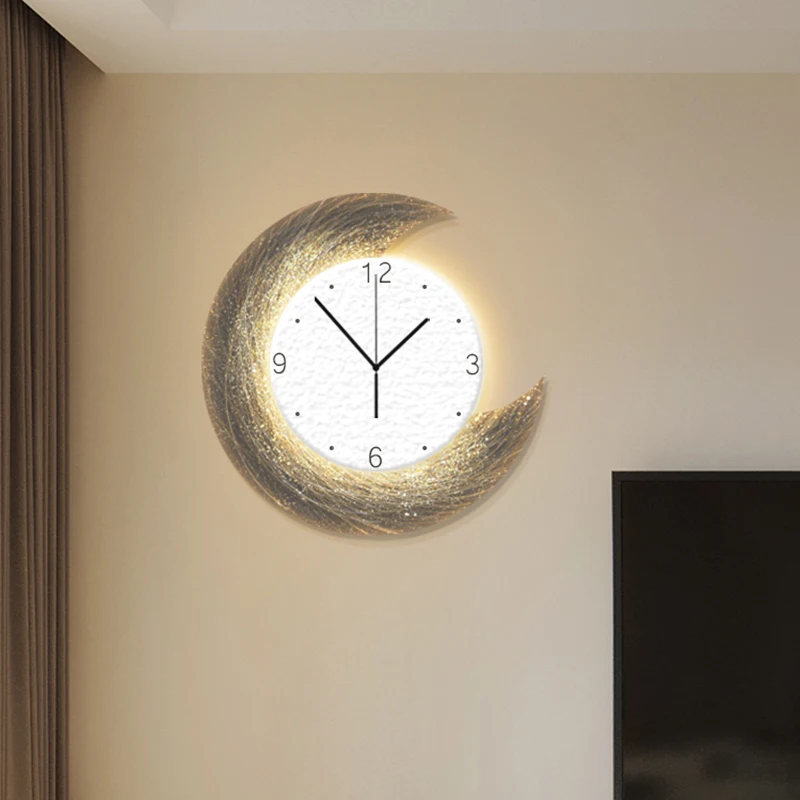 

Silent Creative Wall Clock Modern Living Room Luxury Nordic Wall Clock Stylish Bedroom Reloj De Pared Minimalist Deco WK50WC