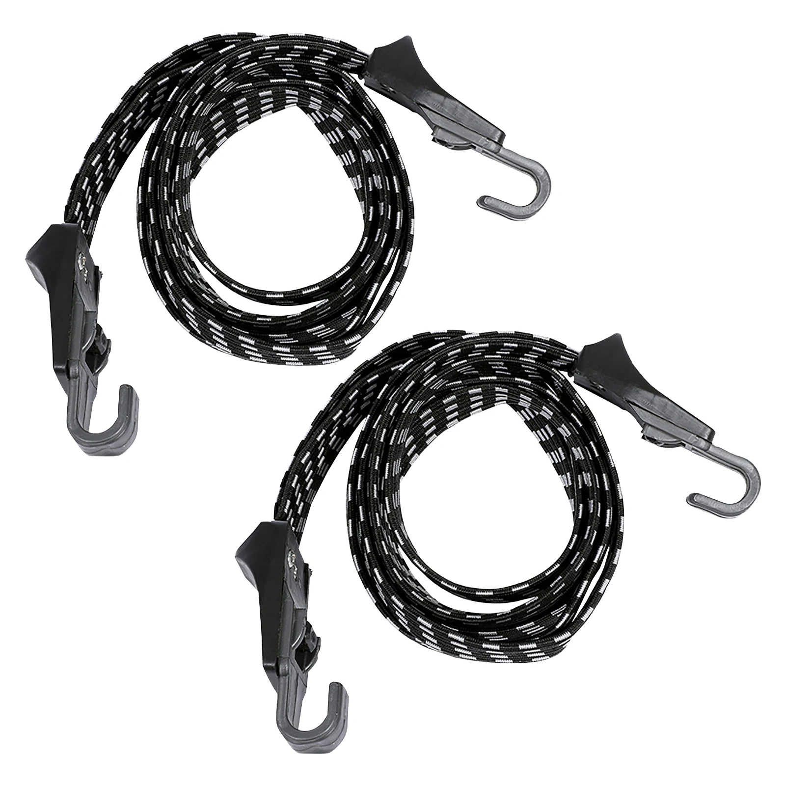 

2pcs Flag Pole Fixed Outdoor Camping Ties Elastic Rope Strap Bundle Accessories With Hooks Reusable Bungee Cord Multipurpose