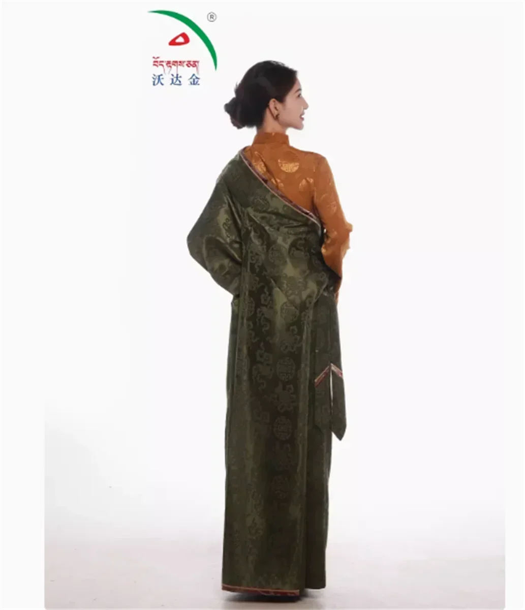 Женская длинная тибетская одежда hang well Zhuogu носится с новой китайской одеждой Kangba