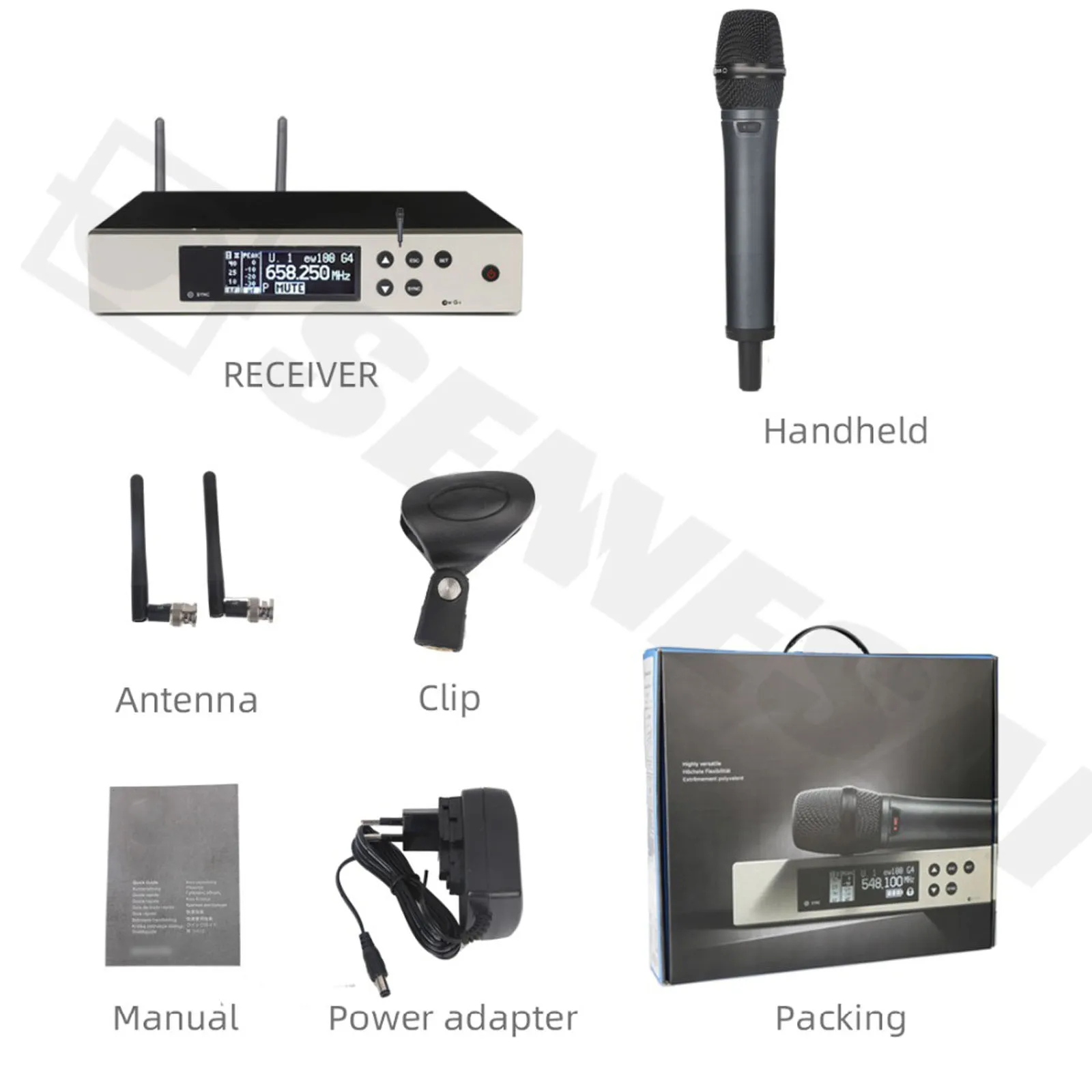 Высочайшее качество! EW100G4 e835 True Diversity UHF Беспроводной микрофон Профессиональный