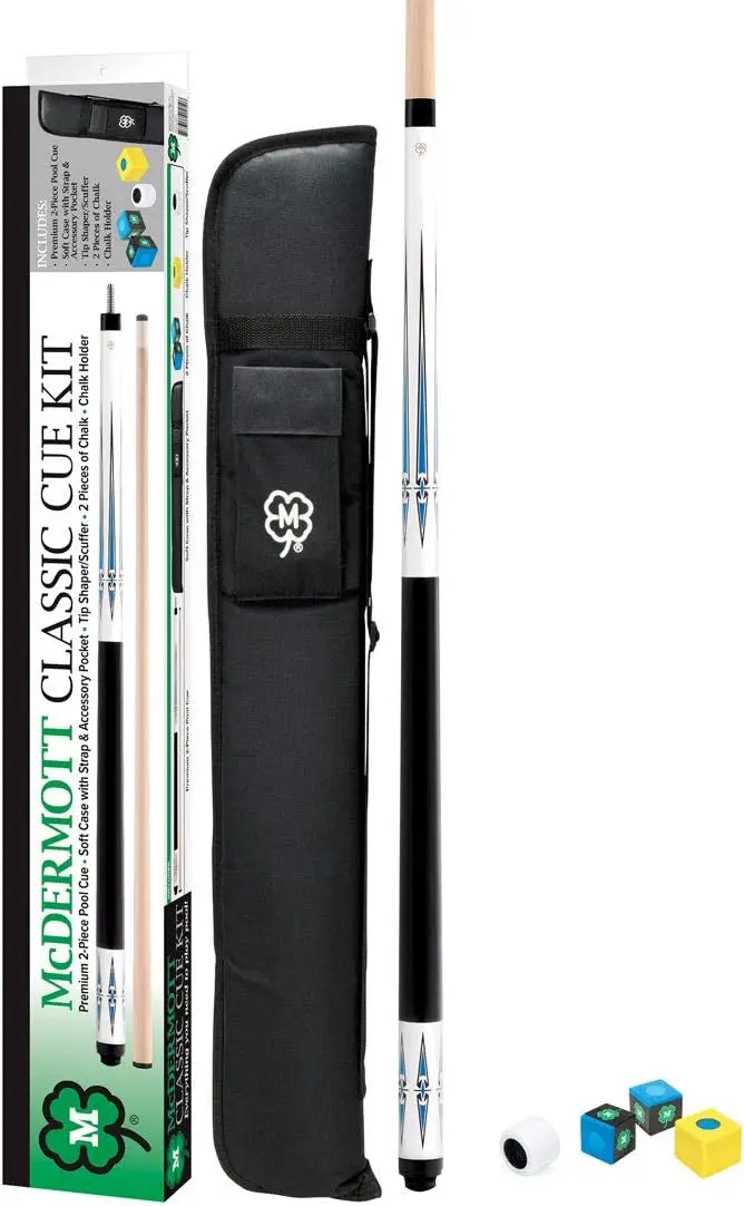 

Pool Cue Kit White 21oz