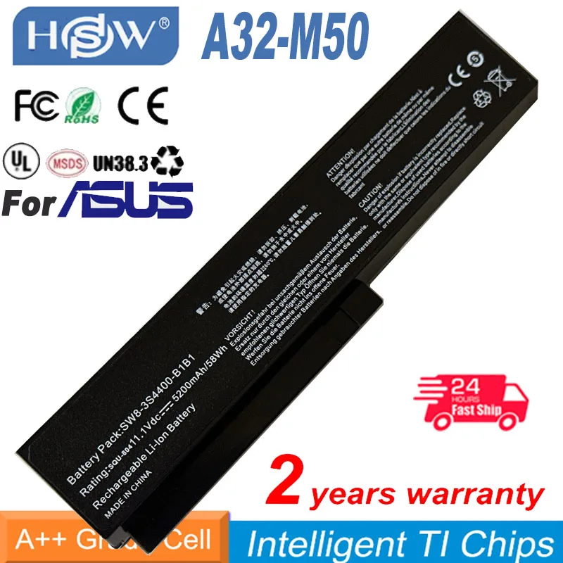 A32-M50 Аккумулятор для ноутбука ASUS N43S N43JF N43JQ N43JM N53 N53J N53JF N53JG N53JL N53JN N53JQ N53S N53SV Series
