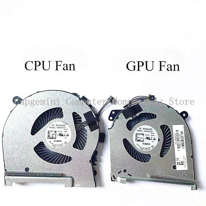 НОВЫЙ вентилятор охлаждения процессора и графического для модели HP Omen 15-DH 15-DH1070WM