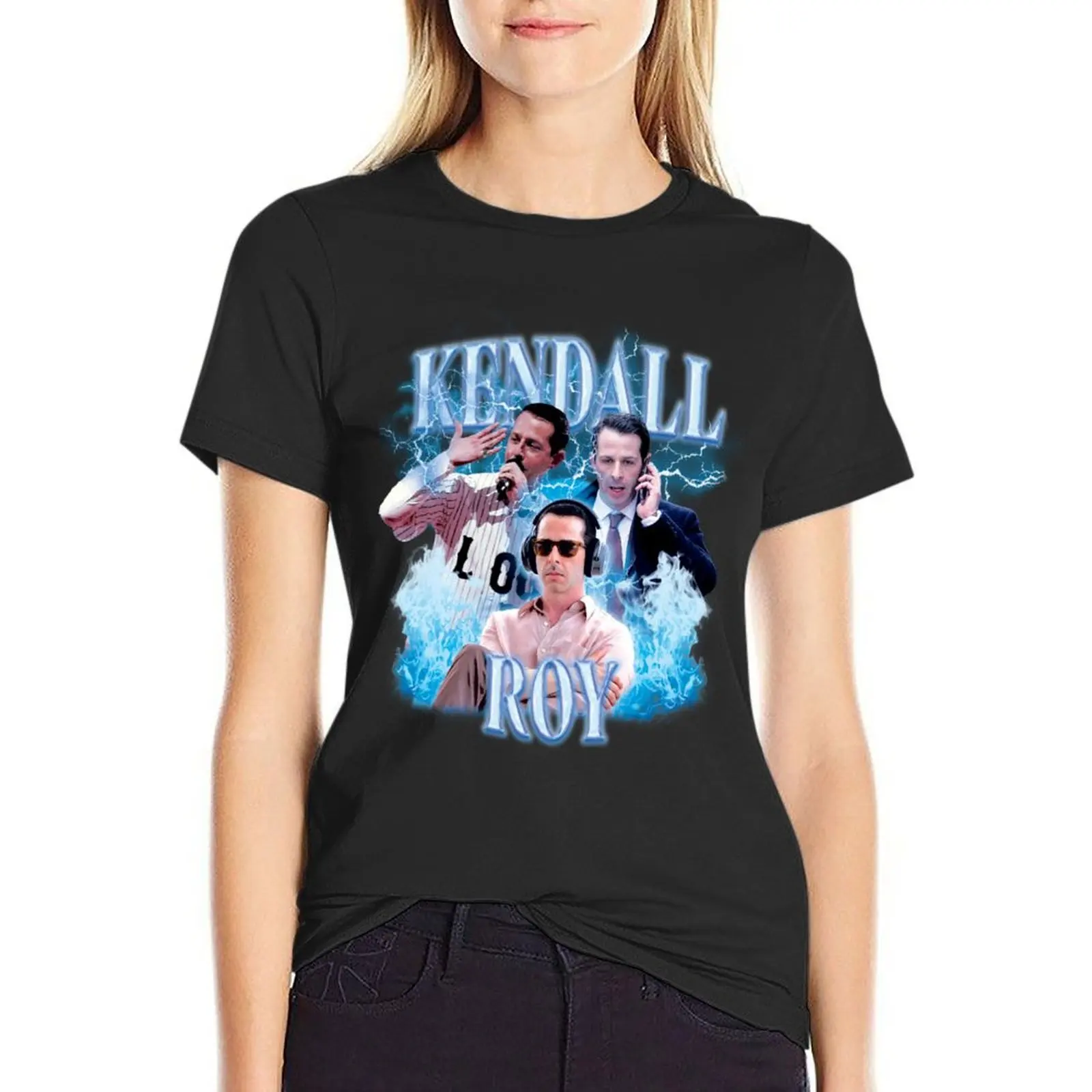 Рубашка Kendall Roy Slay 90-х футболка-ботинки женская одежда эстетическая белые