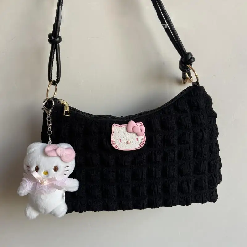 

Sanrio Bag New Anime Autumn Winter One-Shoulder Armpit Bag Cute Versatile Handbag Hellokitty Birthday Gift Cute Tote Bag