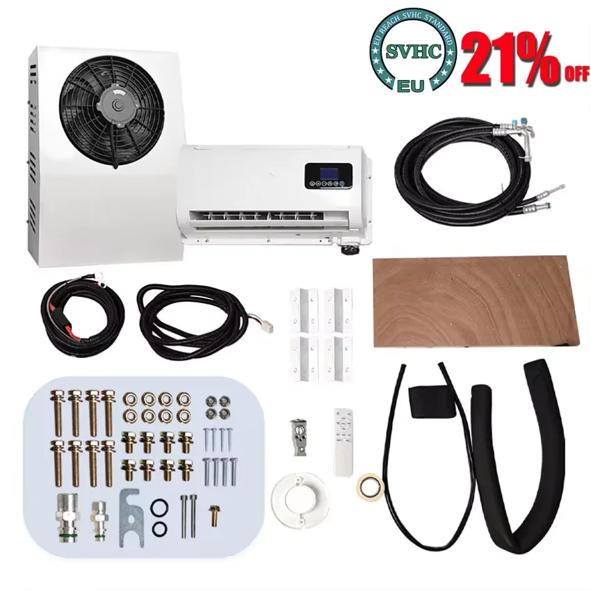 wianowa klimatyzacja elektryczna pionowa samochodowa dzielona do kampera ciężarówka koparka ciągnik Camper Van silnik w domu