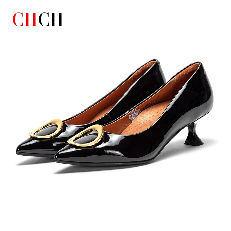 

Chch2023 New Women's Balance Shoes 4Cm Leather HighHeeled Shoes Party Dress Room Fashion High-Heeled Shoes Women's Shoes
