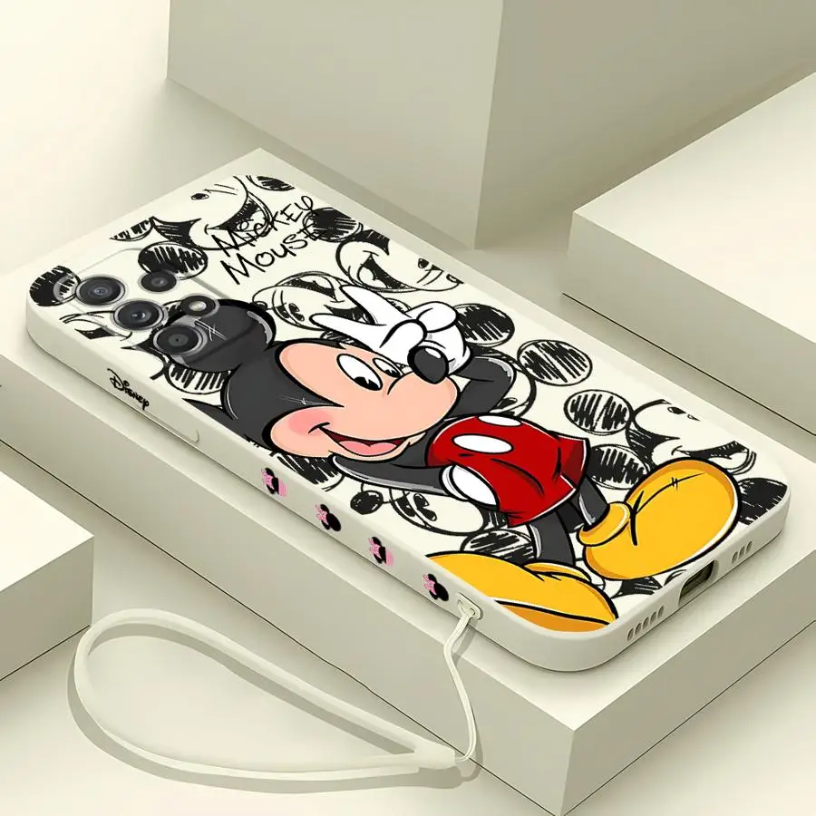 Disney Mickey Minnie Phone Case for Samsung Galaxy A10 A20s A30 A20 A30s A02s A03 A04 A50 A02 A05s A71 A72 A73 A06 A31 A51 5G
