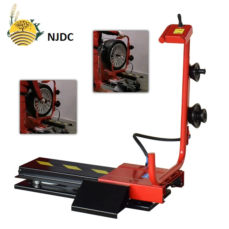 

Pneumatic Tyre Wheel Lifter for Wheel Balancer Universal Air Operation Tire Lifting Machine Wheel Moving Carrying Device