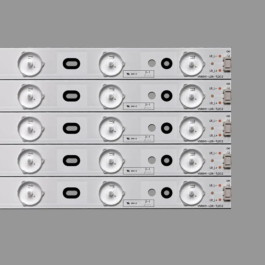 New Kit 10pcs LED backlight strip for LED58R5500F V580HK1-L06 V580H1-LD6-TLDC2 V580H1-LD6-TRDC2 V580H1-LD6-TLDC3 TRDC3