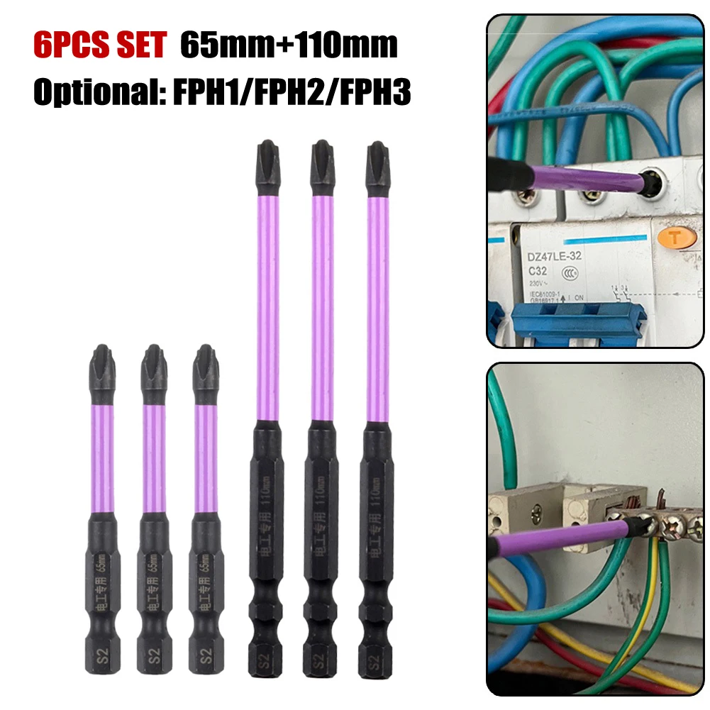 

Набор Магнитных насадок для отверток FPH1 FPH2, 6 шт.