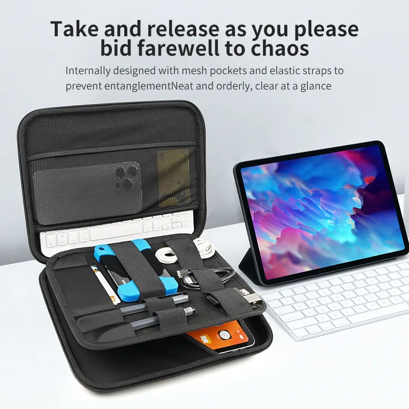 Жесткий чехол EVA дорожная сумка для хранения планшета Realme TechLife Pad 10 36 дюймов 2024