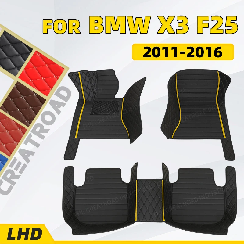 

Custom Car floor mats for BMW X3 F25 2011 2012 2013 2014 2015 2016 auto foot Pads automobile carpet cover interior accessories