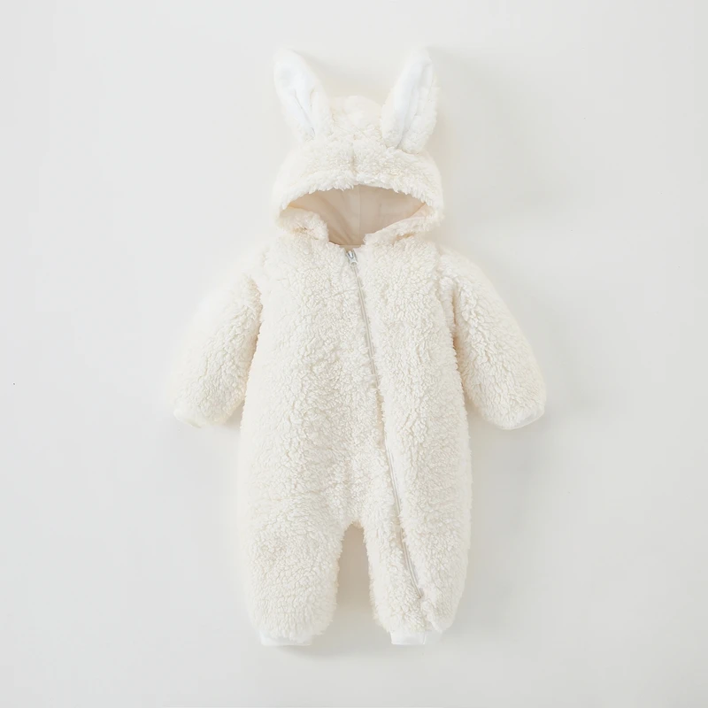 Детские Зимние флисовые комбинезоны для девочек 0-12 м