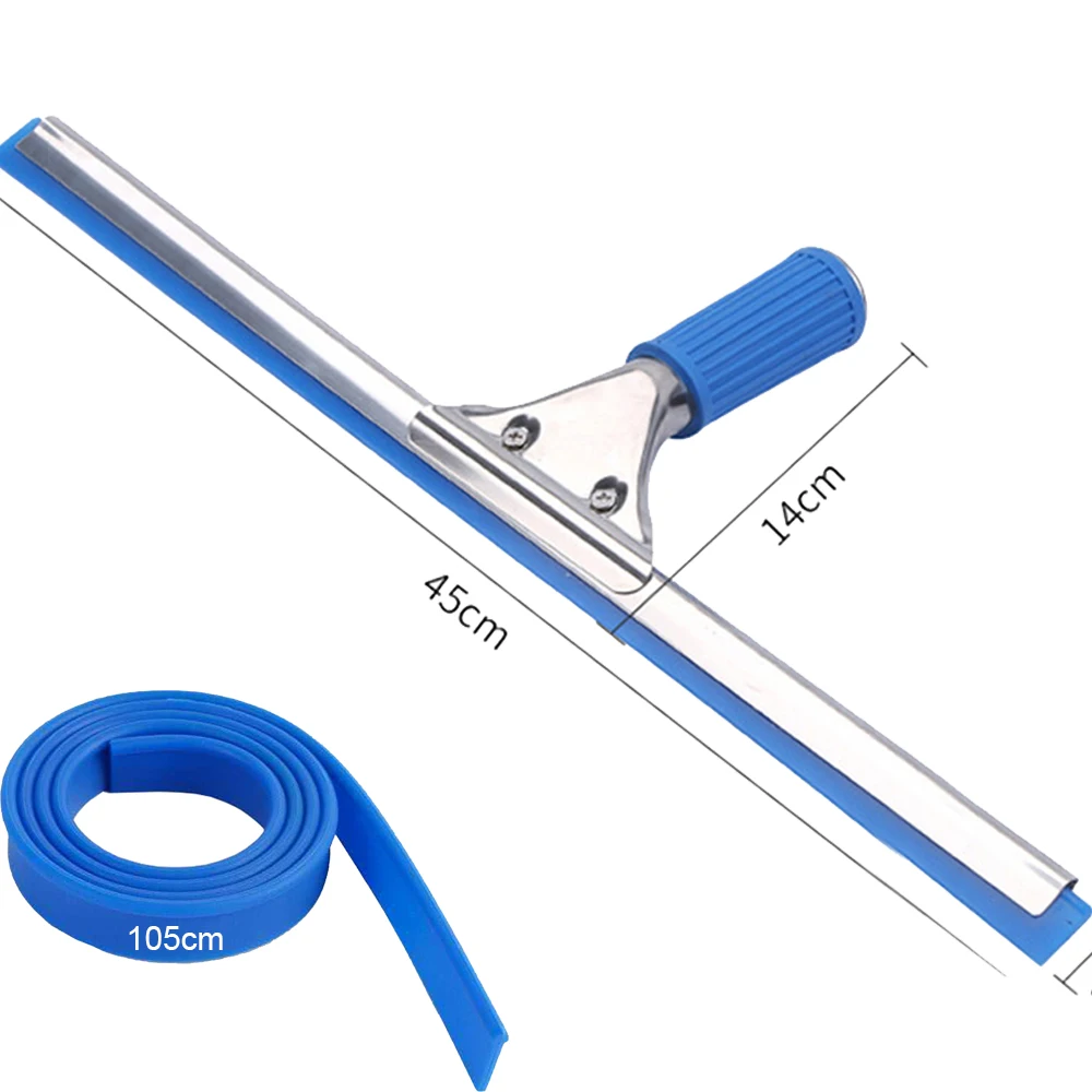 

Инструмент для чистки оконного стекла из нержавеющей стали, силиконовая резиновая щетка для ванной комнаты, ракель для душа, кухонные автомобильные зеркала, дворники, лезвия B57BM