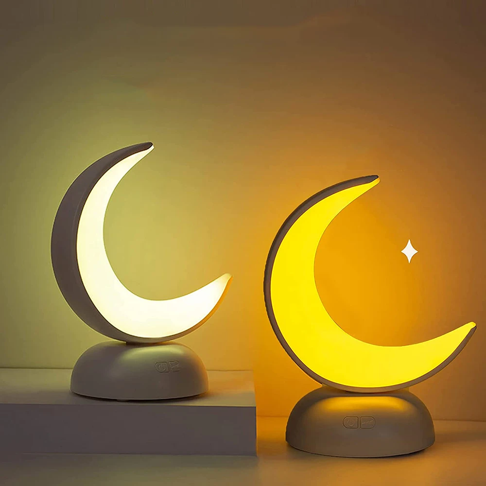 

USB Rechargeable Aromatherapy Table Lamp Dimmable Moon Night Light Fragrance Essential Oil Lamp for Kids Teens Bedroom Decor