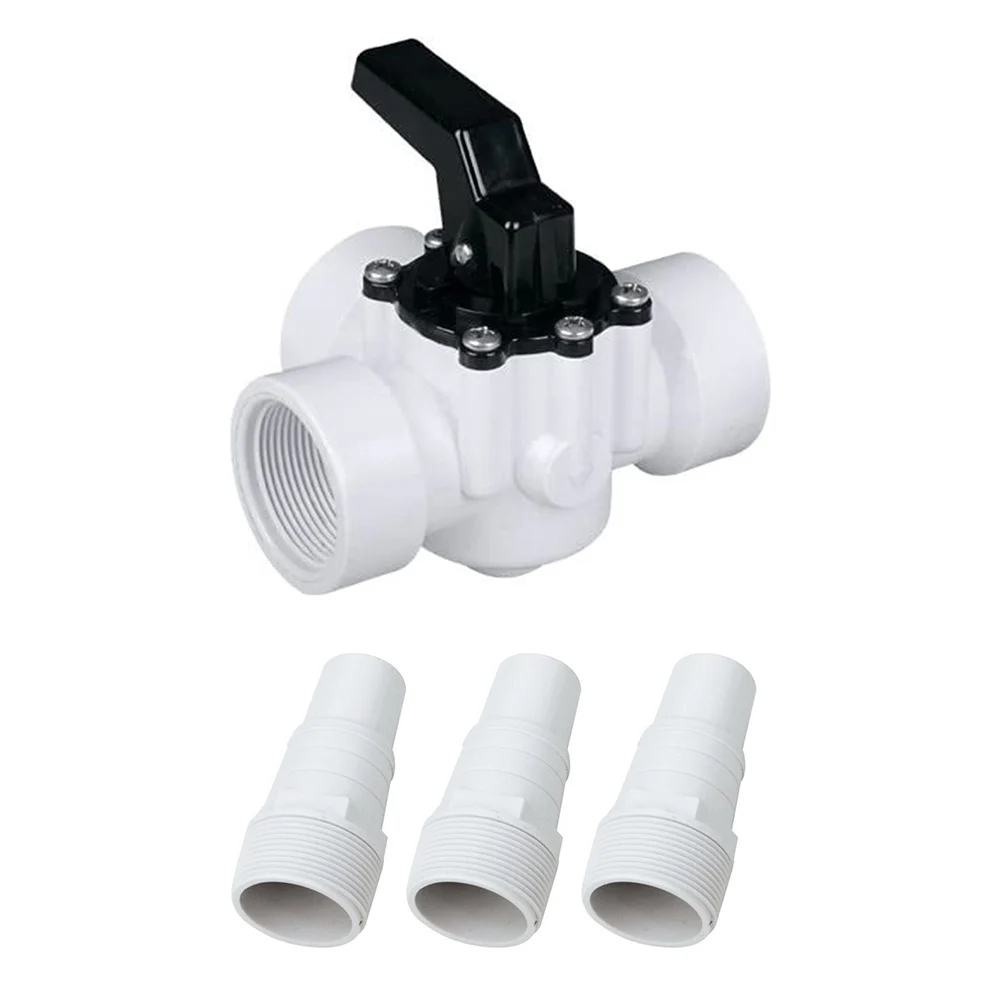 

Three Way Valve Swimming Pool Hoses Connection Pump 3-way 1.5"Diverter Valve Hut Shut Off Ball Valve Air Pumps Pool Accessories