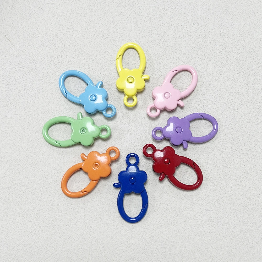 5pcs Lobster Clasp Buckle Keychian Mini Carabiners Outdoor Camping Hiking Buckles Alloy Spring Snap Hooks Keychains Tool Clips