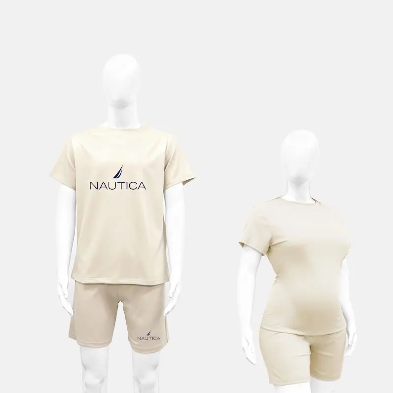 Фото Новый комплект домашней одежды для женщин от NAUTICA, комплект для сна, модные пижамы, которые можно носить на улице, футболка и шорты. №4