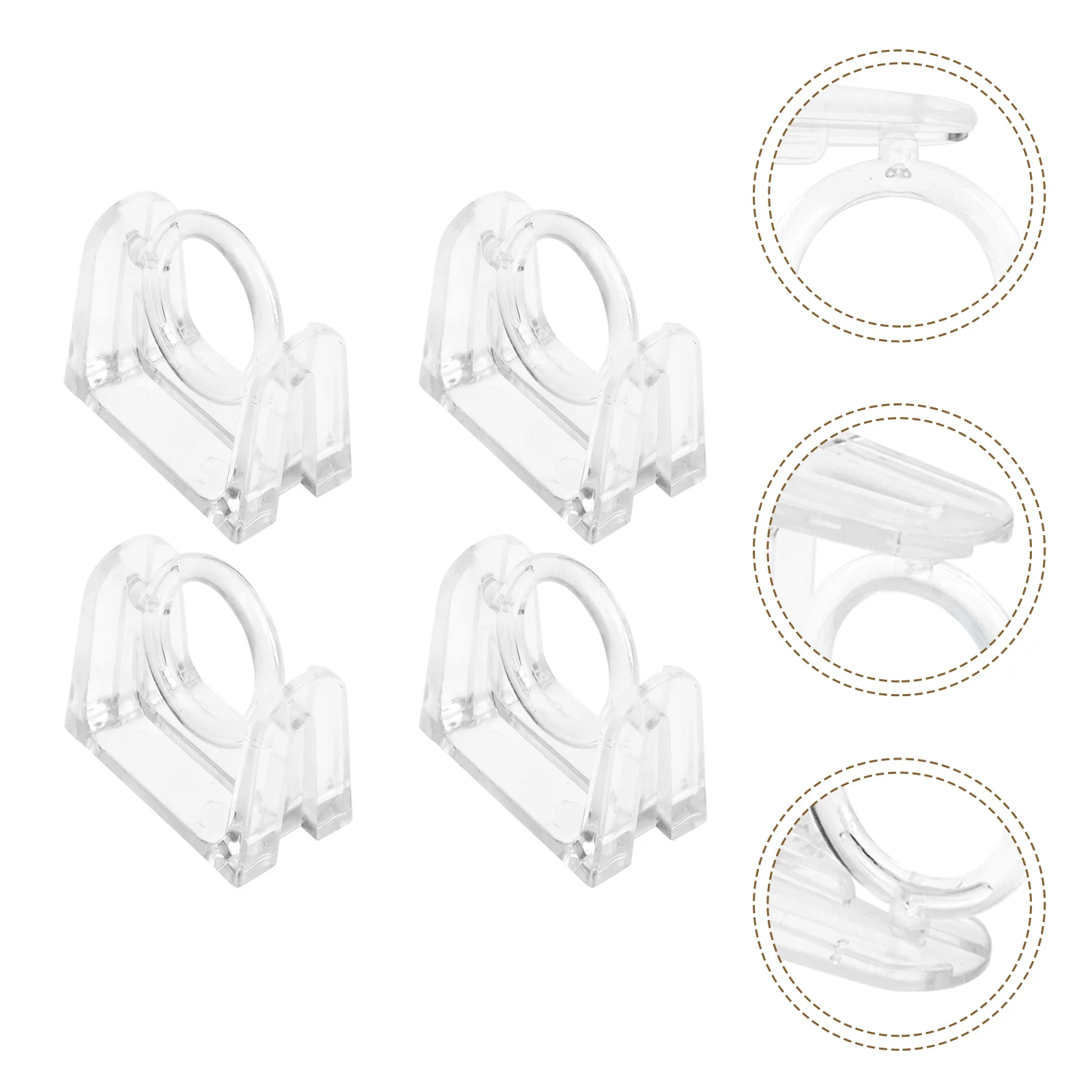 

Rod Curtain Holder Shower Retainer Brackets Racks Support Mount Hooks Pole Drapery Supplies Holders Home Wall Hangers Bracket