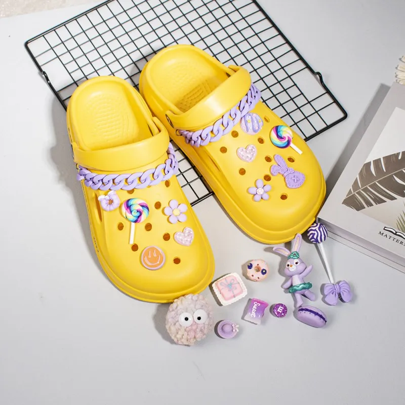 

Новинка 2022, аксессуары для крокса из серии «фиолетовый кролик», новинка, клей «сделай сам» для кремов, аксессуары из смолы, звезда для волос, ...