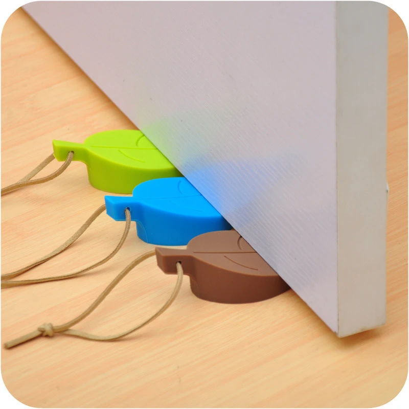

Silicone Door Stop Leaves Shape Safety Stoppers Block Children Anti-Folder Anti-Pinch Hand Door Holder