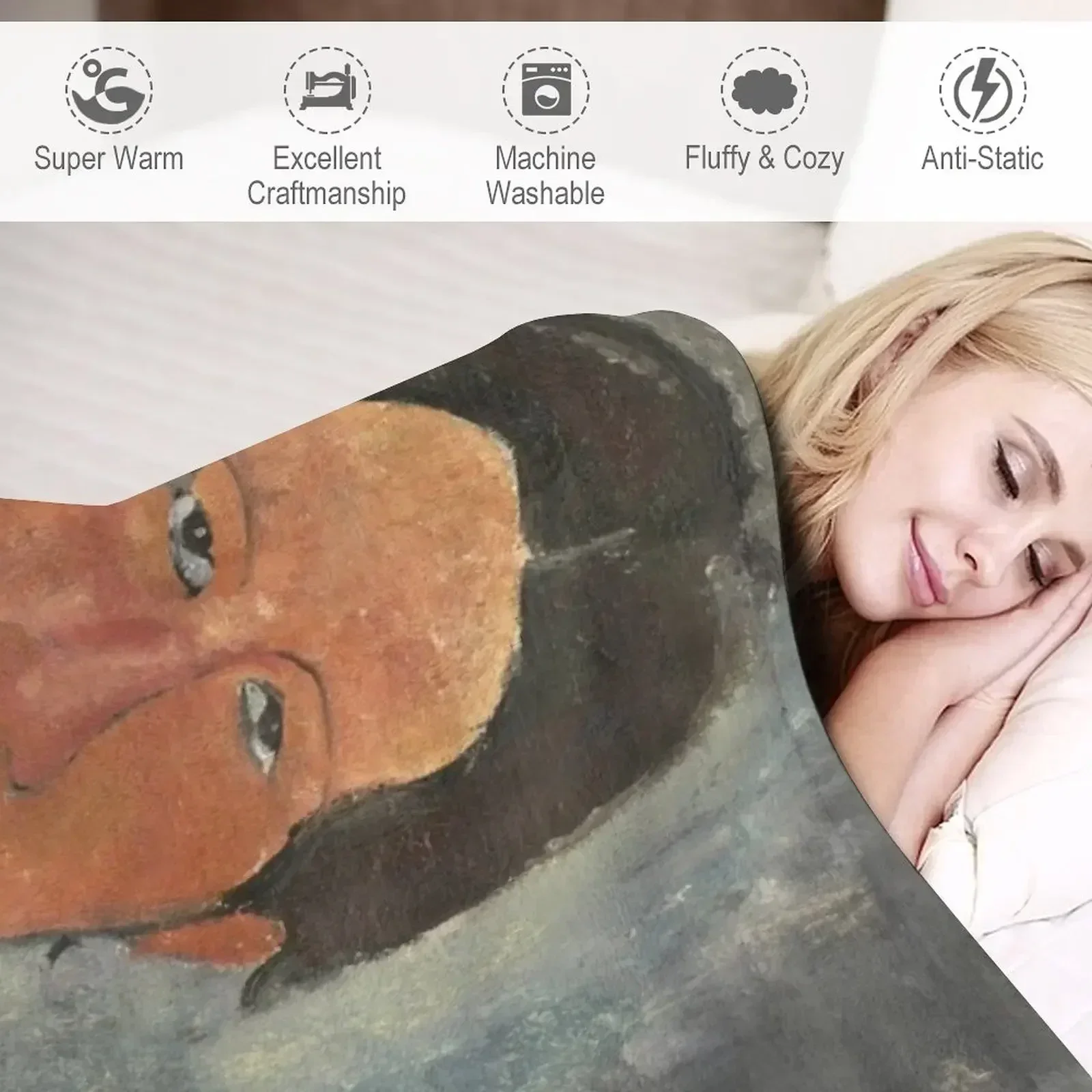 Амедео Моigliani. Чарим Соутин 1917. Одеяло люксового бренда Beautifuls Лето для малышей