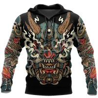 suumer tessffel japan samurai tattoo 3d printed new mens sweatshirt harajuku hoodie casual unisex jacket pullover style 03