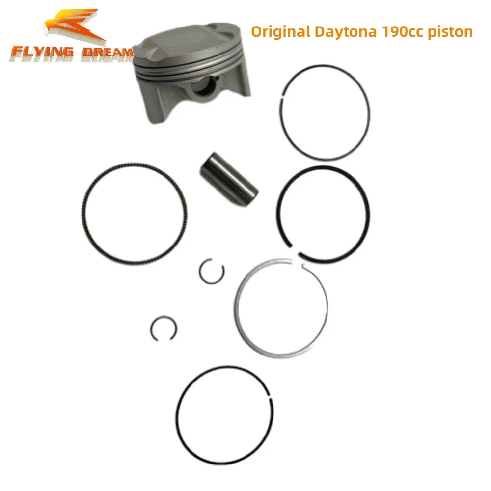 

Оригинальный комплект поршней Daytona, штифт 62 мм, 14 мм, подходит для двигателя Daytona 190cc DT190 FSM FDX Anima 4, клапаны без световой системы