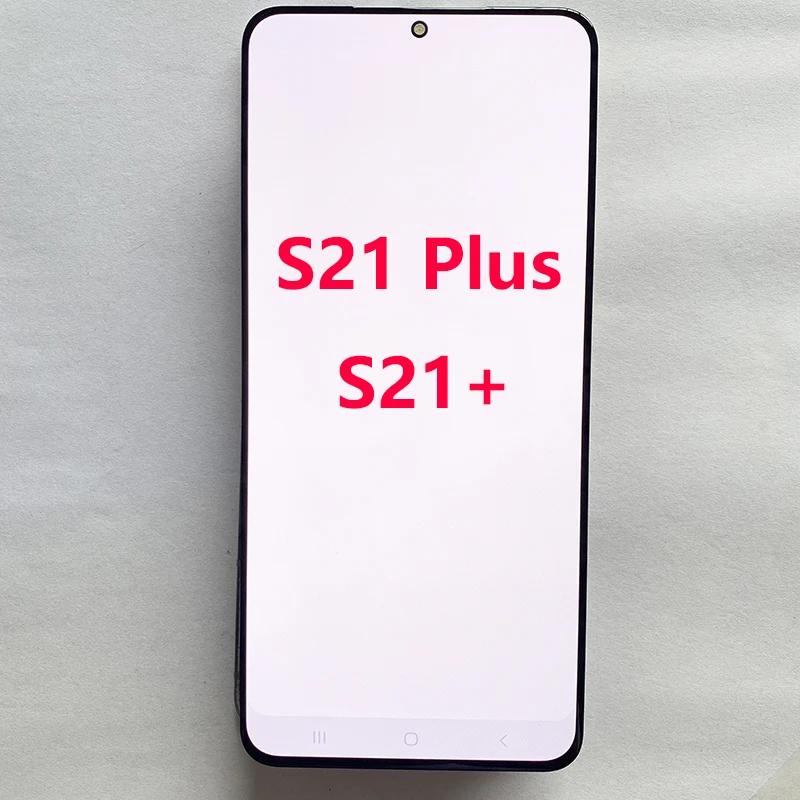 

Оригинальный AMOLED S21 + ЖК-дисплей для Samsung S21 Plus дисплей сенсорный экран с рамкой в сборе для S21 Plus G966F G9960 G996B Ремонт ЖК-дисплея