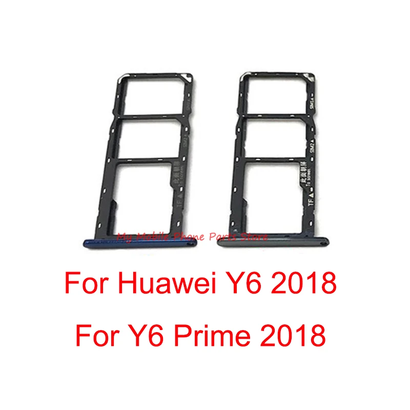 

Новинка лоток для Sim-карты для Huawei Y6 2018 лоток для Sim-карты держатель слота для чтения карт адаптер для Huawei Y6 Prime 2018 запасные части