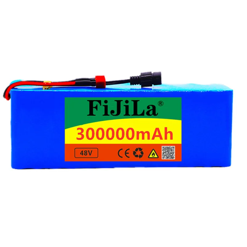 

48V 300000mAh 1000w 13S3P 48V Lithium ion Battery Pack For 54.6v E-bike Electric bicycle Scooter with BMS+54.6V Charger