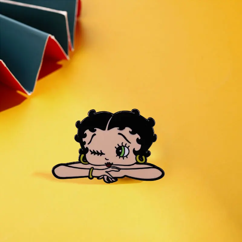 Аниме мультфильм сексуальная и красивая Бетти принцесса значок |