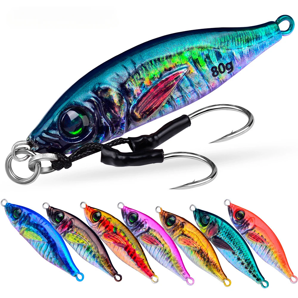 

Luya iron bait 3D printing small iron plate bionic Luya bait long casting freshwater sea fishing perch perch lead fish