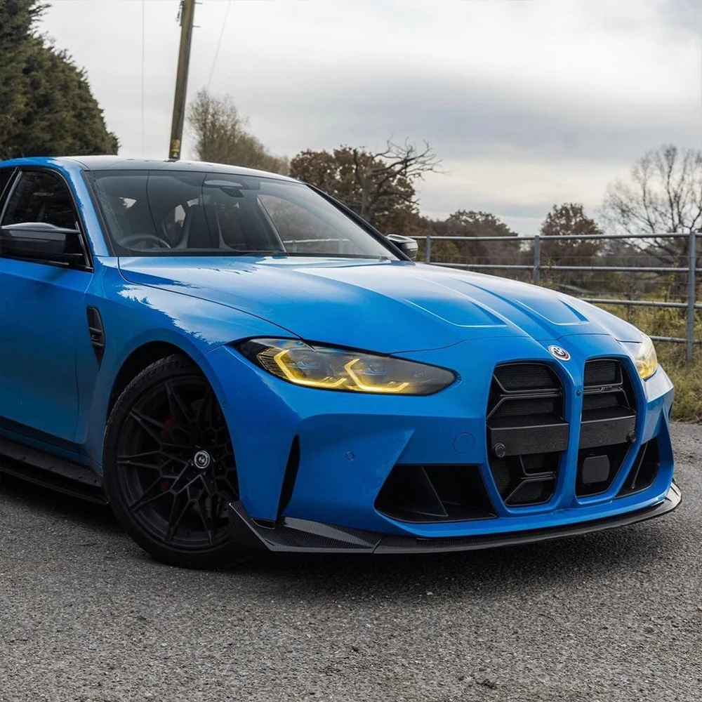 Натуральное сухое углеродное волокно для BMW M3 M4 G80 G82 G83 2021-2024 CSL передний бампер