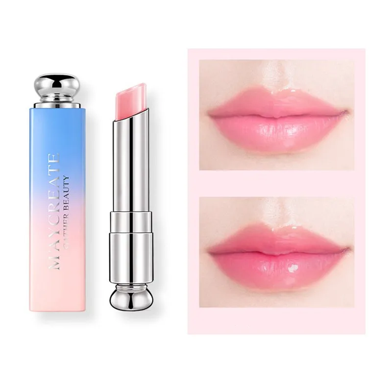 Lip Balm Crystal Jelly Lip Balm Lipstick Temperature Color Changing Flower Gloss Transparent Lasting Moisturizer Lip Care
