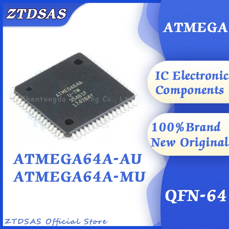 

ATMEGA64A-AU ATMEGA64A-MU ATMEGA64A ATMEGA64 ATMEGA IC MCU TQFP-64 QFN-64